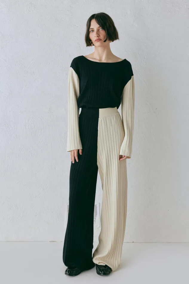 VRG GRL Jac Knit Pants Splice Women Pants VRG GRL Jac Knit Pants Splice Women Pants