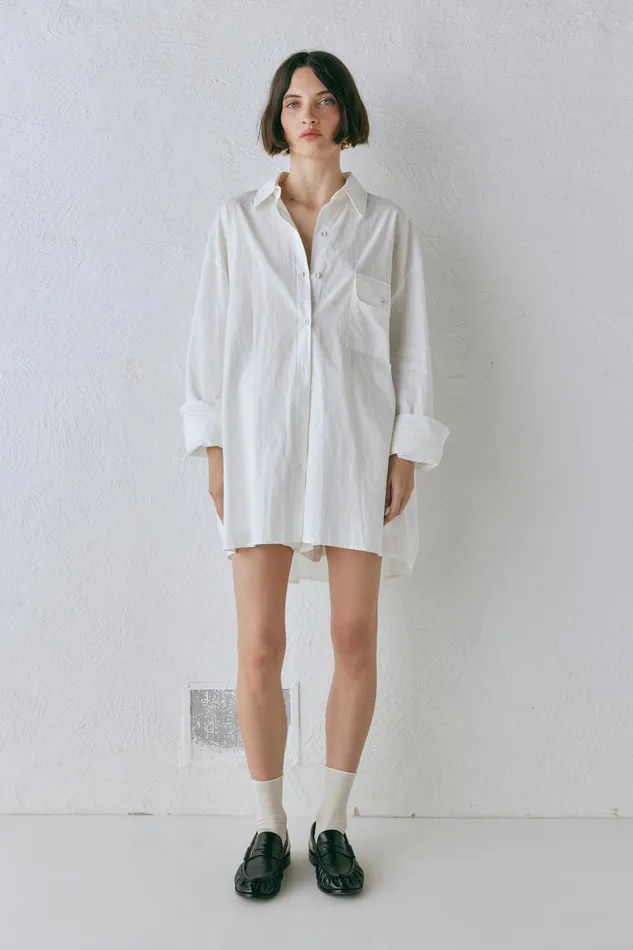 VRG GRL June Shirt White Women Long Sleeve VRG GRL June Shirt White Women Long Sleeve