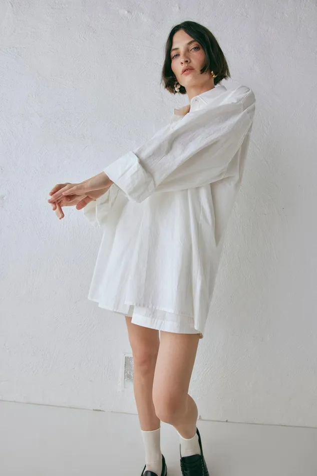 VRG GRL June Shirt White Women Long Sleeve VRG GRL June Shirt White Women Long Sleeve