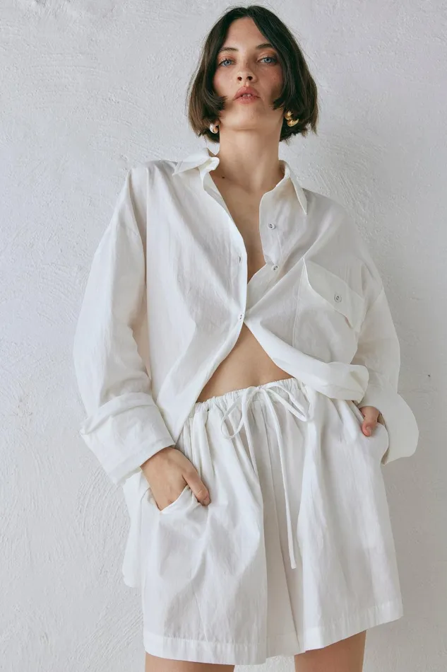 VRG GRL June Shirt White Women Long Sleeve VRG GRL June Shirt White Women Long Sleeve