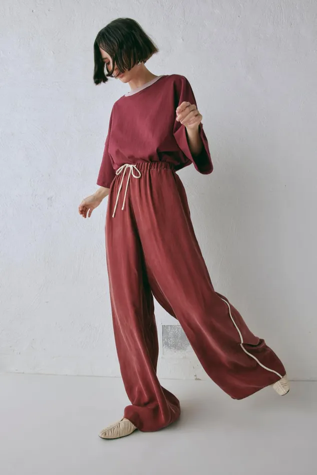 VRG GRL Moonscapes Pants Wine Women Pants VRG GRL Moonscapes Pants Wine Women Pants