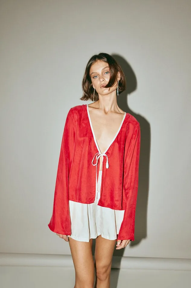 VRG GRL Moonscapes Top Chilli Women Sets
