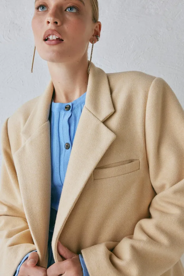 VRG GRL Nada Blazer Butter Women Sets