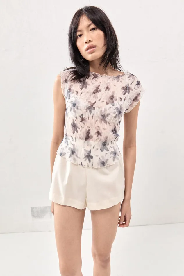VRG GRL Retrofuture Top Charcoal Women Sleeveless