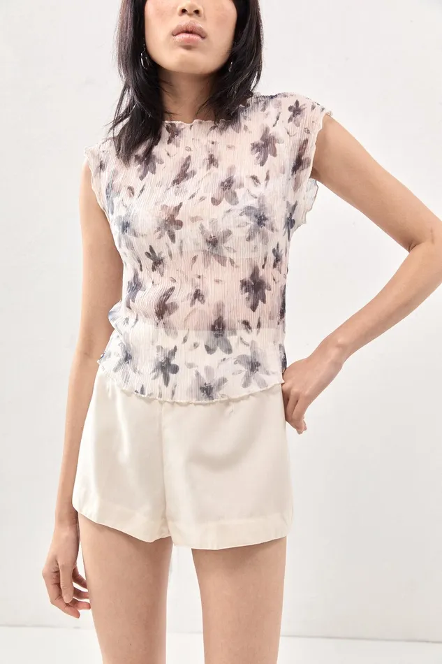 VRG GRL Retrofuture Top Charcoal Women Sleeveless