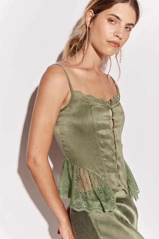 VRG GRL Rhapsody Top Forest Women Sleeveless