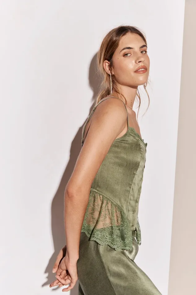 VRG GRL Rhapsody Top Forest Women Sleeveless