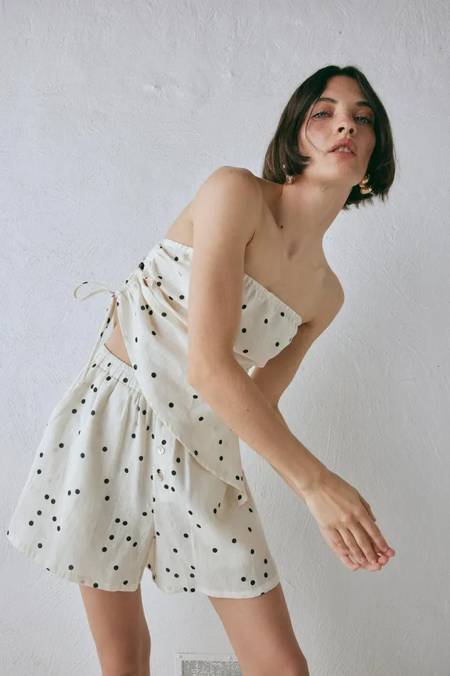 VRG GRL Sunrays Linen Top Dot Women Sleeveless VRG GRL Sunrays Linen Top Dot Women Sleeveless