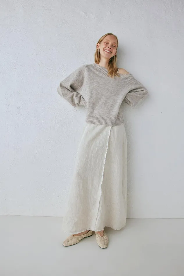 VRG GRL Thea Linen Maxi Dress Natural Women MidiMaxi Dresses VRG GRL Thea Linen Maxi Dress Natural Women MidiMaxi Dresses