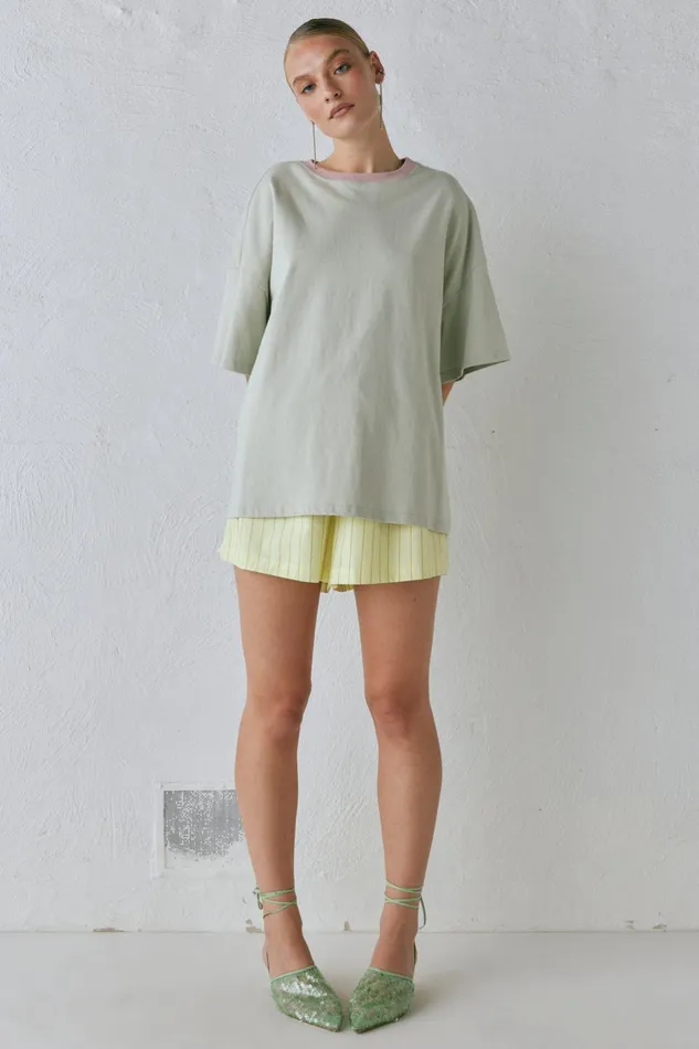 VRG GRL Willow Tee Oyster Women Short Sleeve