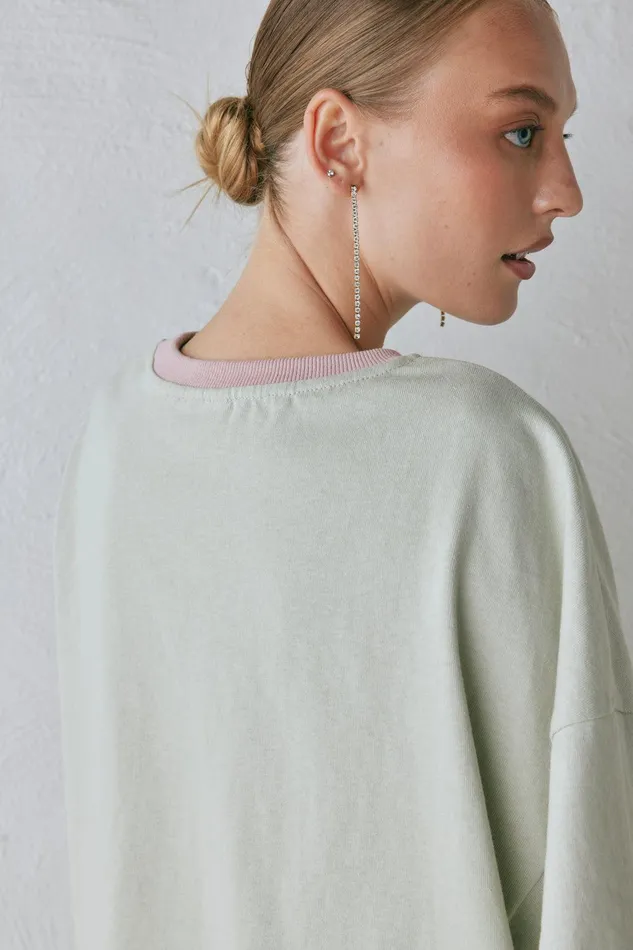 VRG GRL Willow Tee Oyster Women Short Sleeve VRG GRL Willow Tee Oyster Women Short Sleeve