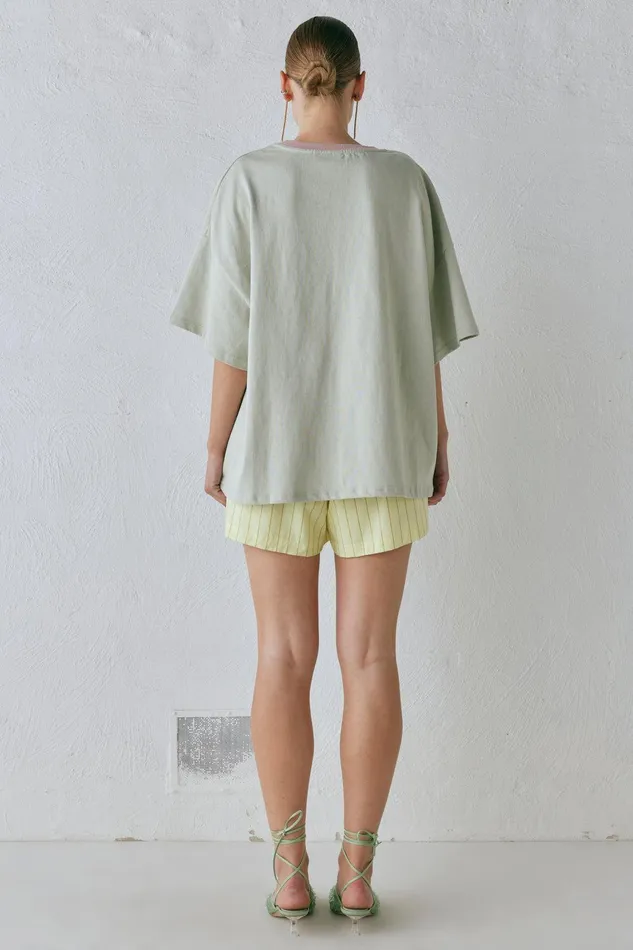VRG GRL Willow Tee Oyster Women Short Sleeve VRG GRL Willow Tee Oyster Women Short Sleeve