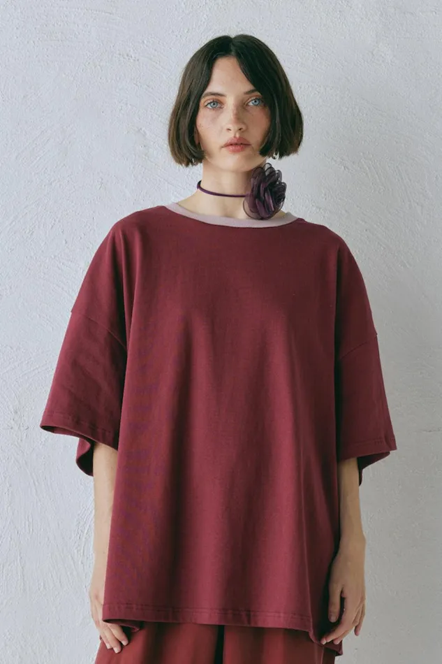 VRG GRL Willow Tee Wine Women Short Sleeve