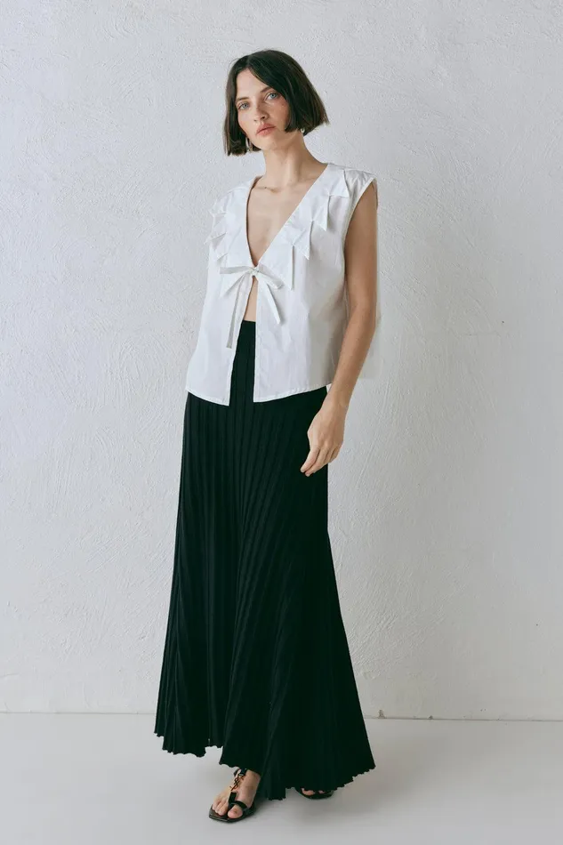 VRG GRL Zella Top White Women Sleeveless