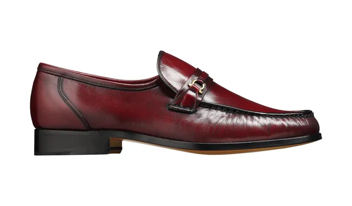 Wade 8211 Burgundy Kid Men Barker Shoes Mens Loafers