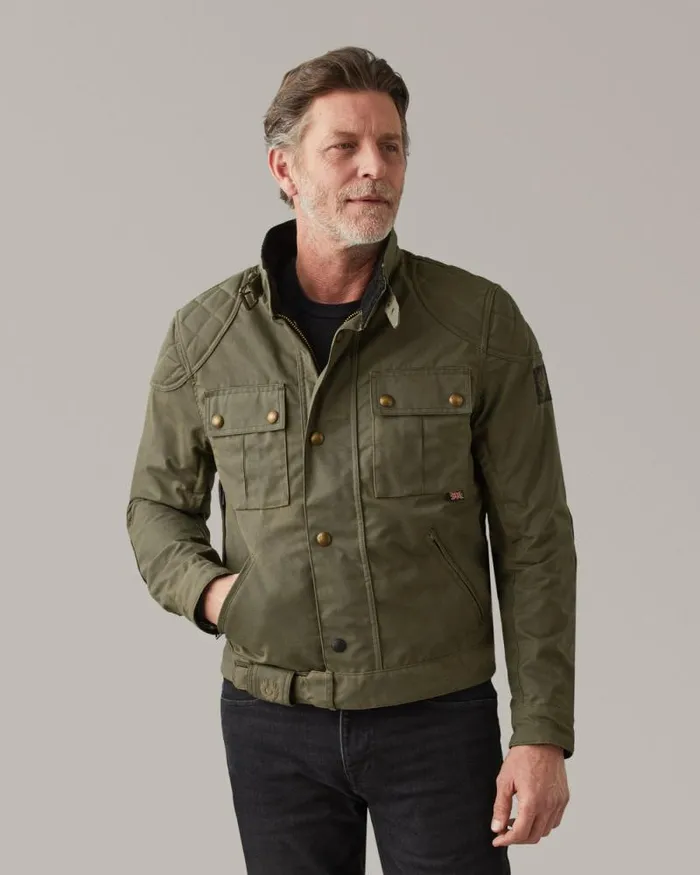Waxed Jackets Men Belstaff Brooklands Motorcycle Jacket Olive Green Waxed Jackets Men Belstaff Brooklands Motorcycle Jacket Olive Green