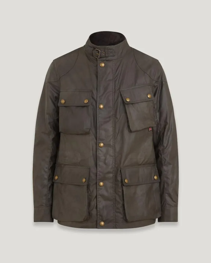 Waxed Jackets Men Belstaff Fieldmaster Jacket Faded Olive