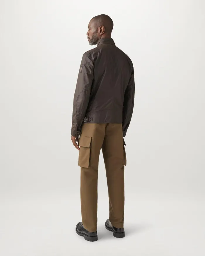 Waxed Jackets Men Belstaff Racemaster Jacket Burnt Oak