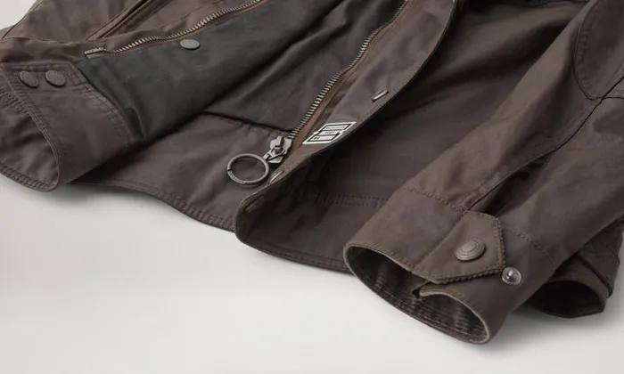 Waxed Jackets Men Belstaff Racemaster Jacket Burnt Oak