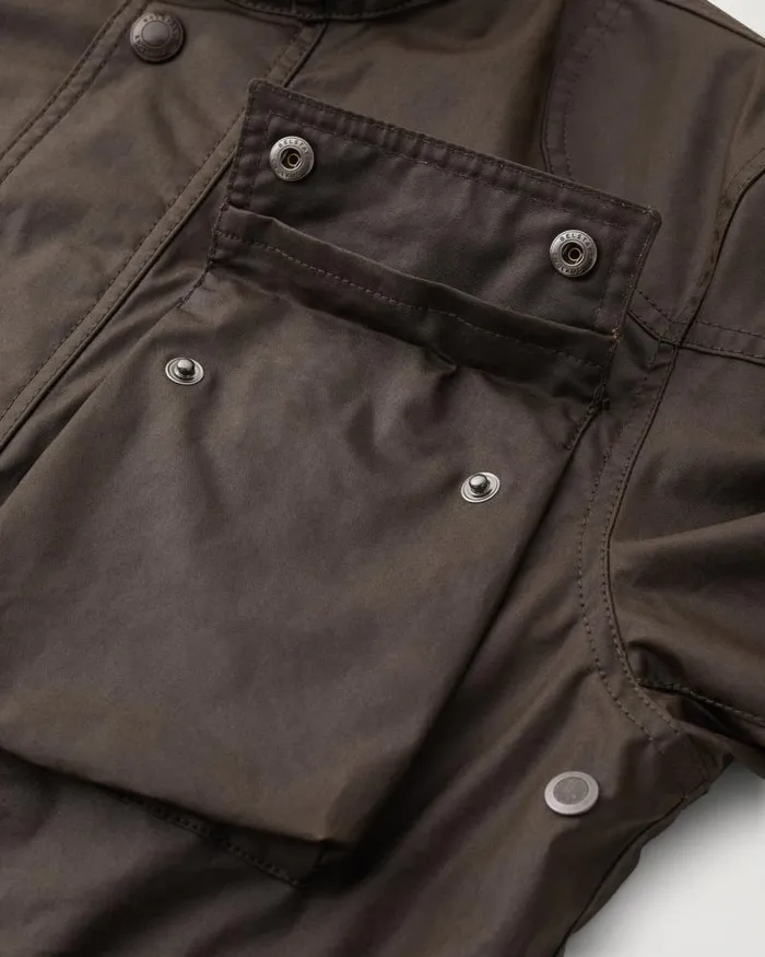 Waxed Jackets Men Belstaff Racemaster Jacket Burnt Oak