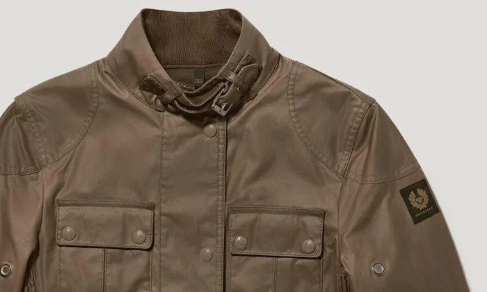 Waxed Jackets Women Belstaff Gangster Jacket Dark Pumice