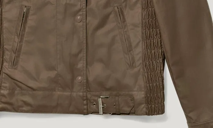 Waxed Jackets Women Belstaff Gangster Jacket Dark Pumice