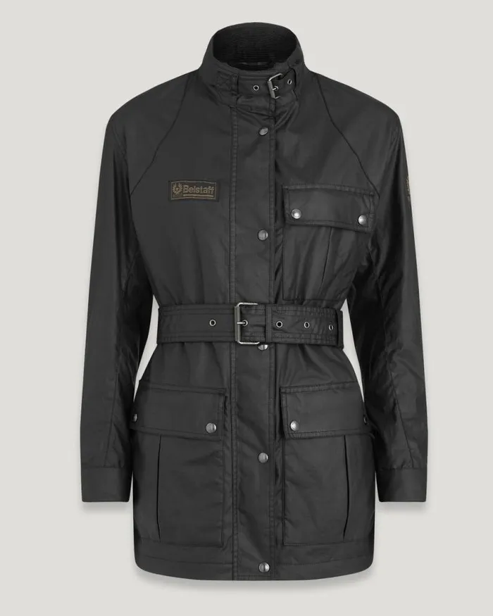 Waxed Jackets Women Belstaff Heirloom Trialmaster Jacket Black
