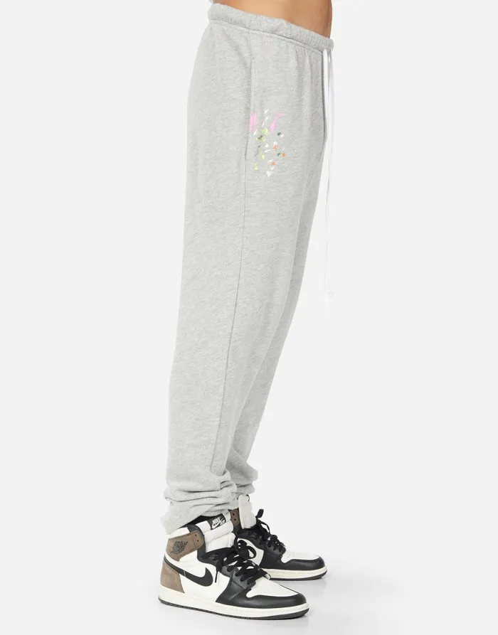 Whitmore Spray Happyface Heather Grey Graffiti Splatter Men039s Lauren Moshi Bottoms