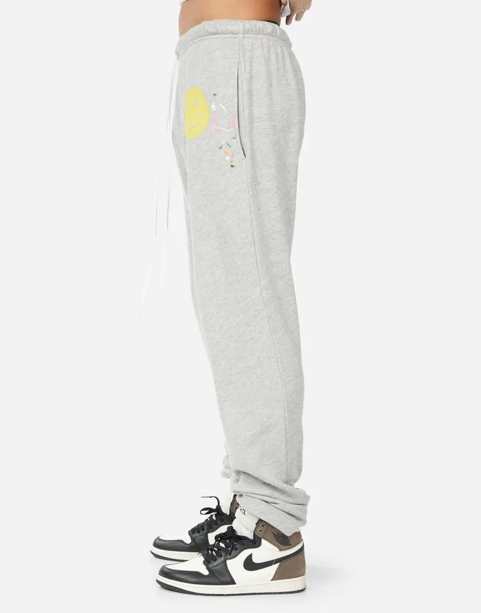 Whitmore Spray Happyface Heather Grey Graffiti Splatter Men039s Lauren Moshi Bottoms