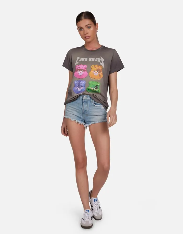 Wolf Rock Care Bears Vintage Smoke Women039s Lauren Moshi Short Sleeve