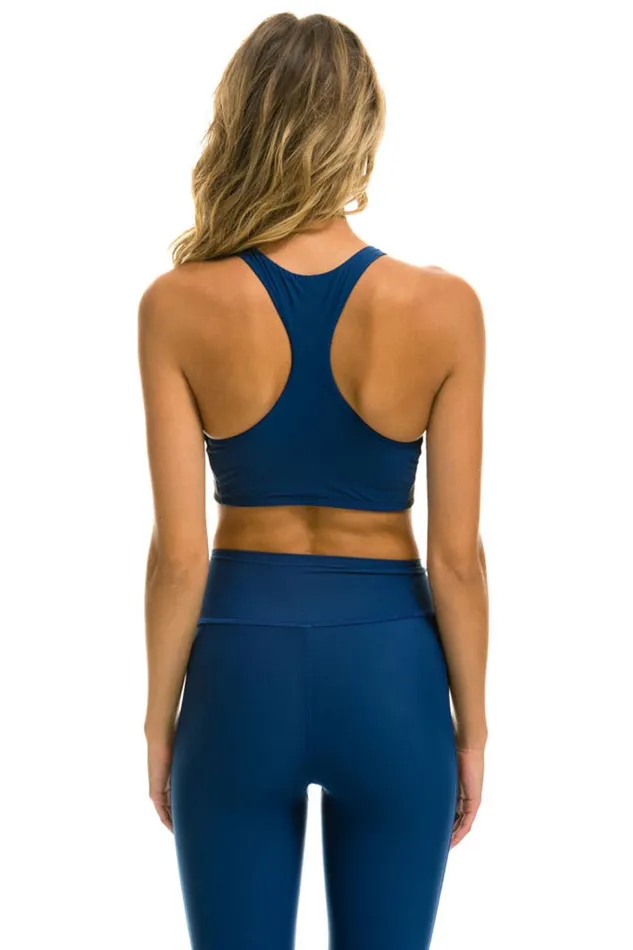 Women Activewear Aviator Nation COLOR BLOCK RACER SPORTS BRA 8211 ROYAL Women Activewear Aviator Nation COLOR BLOCK RACER SPORTS BRA 8211 ROYAL