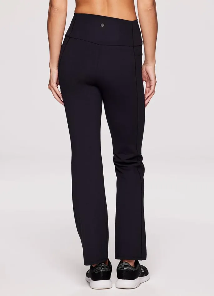 Women Alexa Ultra Hold Bootcut Pant Black RBX Active Leggings