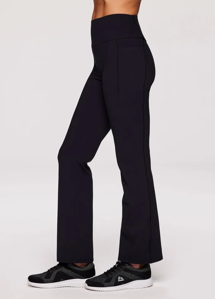 Women Alexa Ultra Hold Bootcut Pant Black RBX Active Leggings
