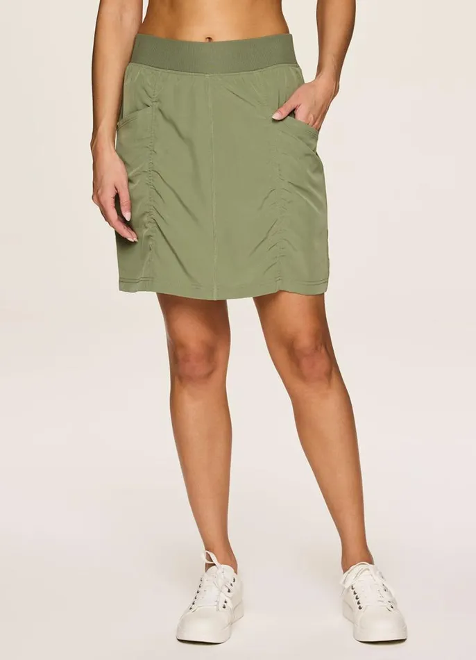 Women All In Ruched 19034 Skort Olive RBX Active Skorts