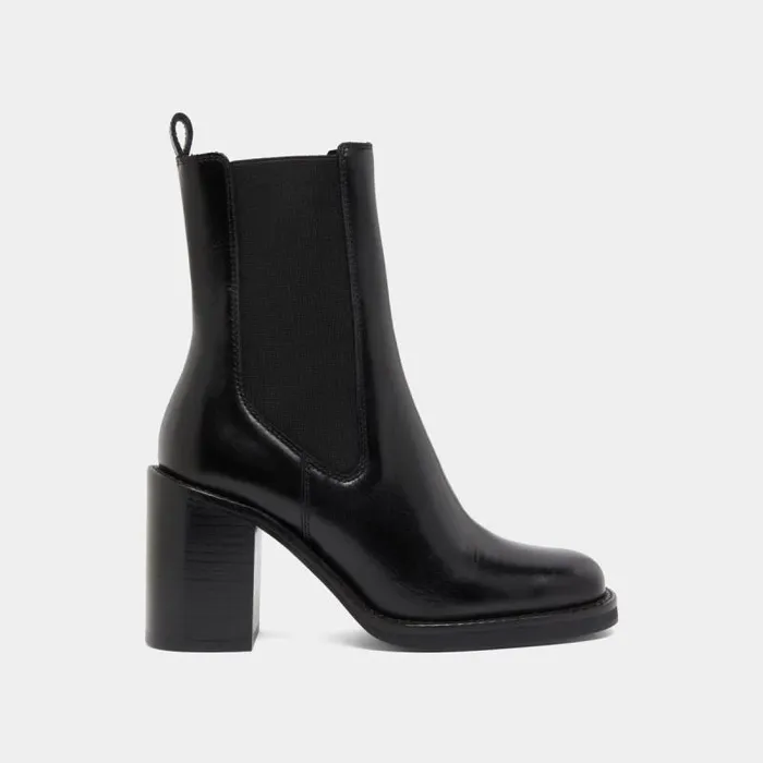 Women Ankle Boots With Overflowing Heels Black JONAK Ankle Boots Lowboots