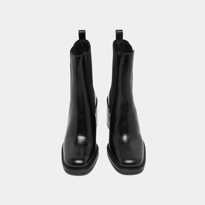 Women Ankle Boots With Overflowing Heels Black JONAK Ankle Boots Lowboots