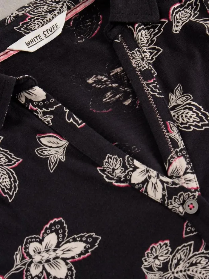 Women ANNIE COTTON SHIRT Black Multi White Stuff Tops and Tees