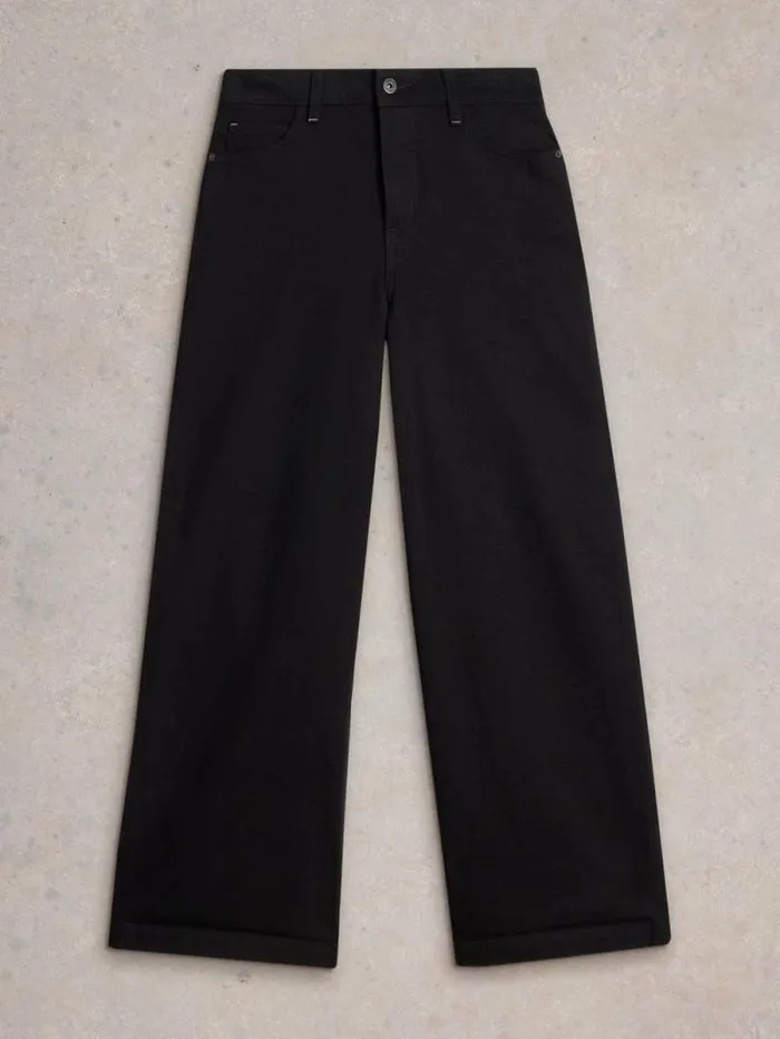 Women Ayla Wide Leg Jean Black Denim White Stuff Trousers Women Ayla Wide Leg Jean Black Denim White Stuff Trousers
