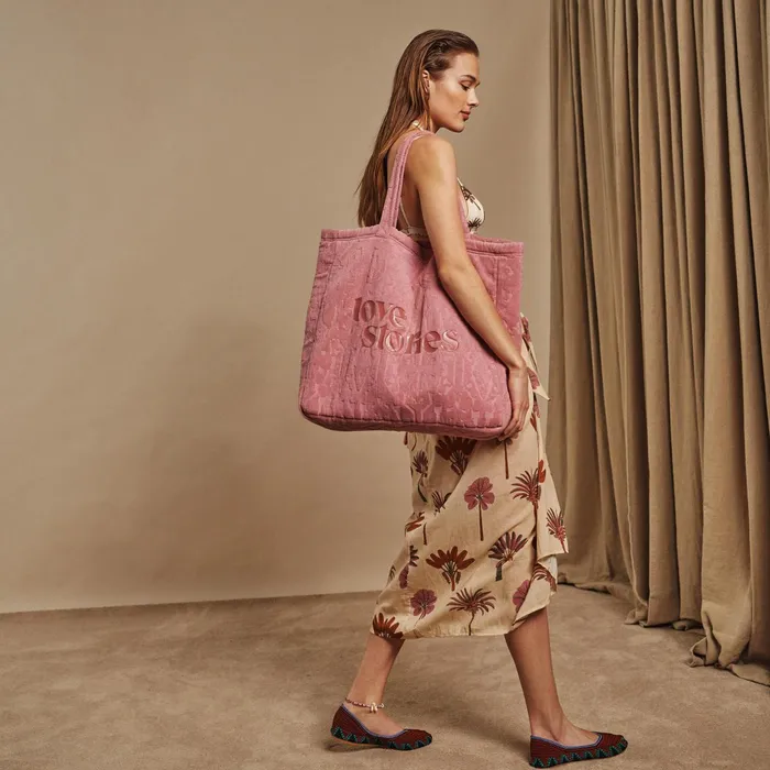 Women Bags Love Stories Tote Bag Pink