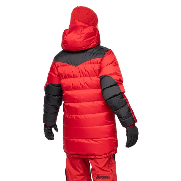 Women Bergans Of Norway Down Jackets Expedition Down Light Parka Red Black