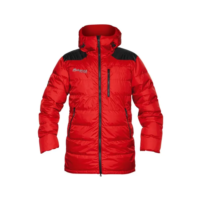 Women Bergans Of Norway Down Jackets Expedition Down Light Parka Red Black