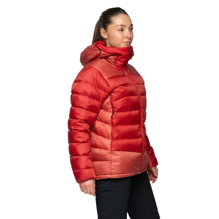 Women Bergans Of Norway Down Jackets Vaagaa Allround Down Jacket Rusty Dust Crimson Red