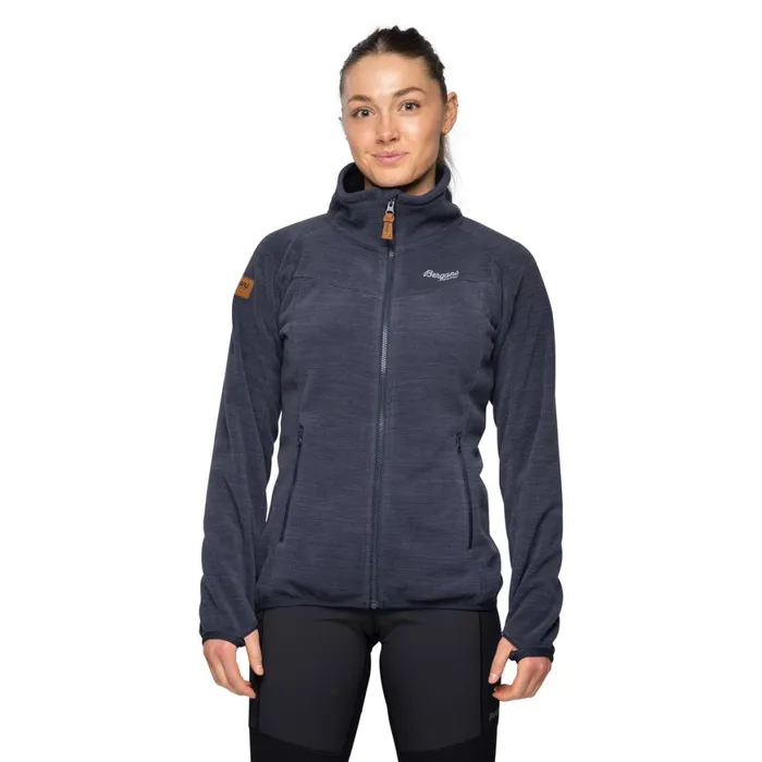 Women Bergans Of Norway Fleece Hareid Fleece W Jacket Nohood Dark Navy