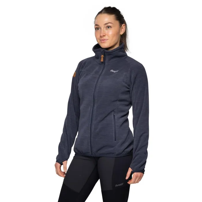 Women Bergans Of Norway Fleece Hareid Fleece W Jacket Nohood Dark Navy