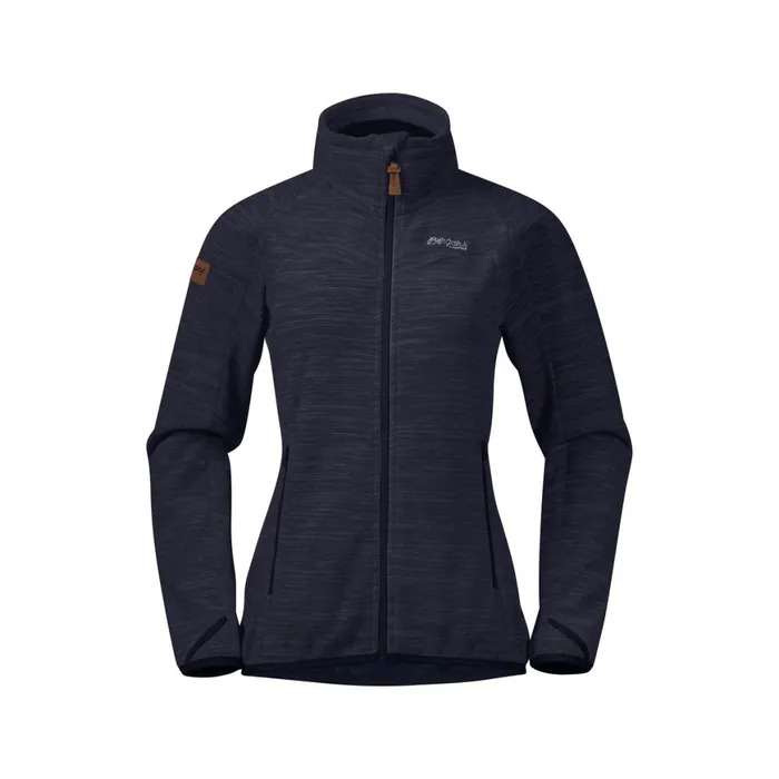 Women Bergans Of Norway Fleece Hareid Fleece W Jacket Nohood Dark Navy
