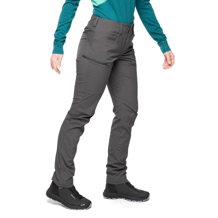 Women Bergans Of Norway Hiking Pants Utne V5 W Pants Solid Charcoal