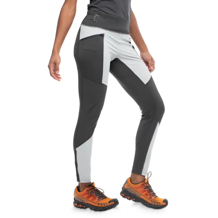Women Bergans Of Norway Hiking Pants Y Lightline Progressive Tights Pearl Grey Dark Shadow Grey