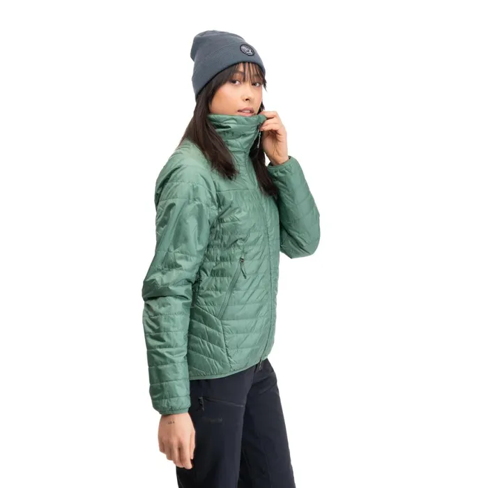 Women Bergans Of Norway Insulated Jackets Rros Light Insulated W Jacket Dark Jade Green