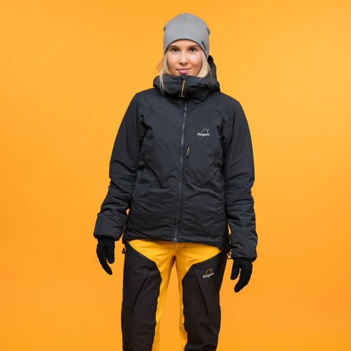 Women Bergans Of Norway Insulation Y Mountainline Insulated Windbreaker Jacket Dark Shadow Grey