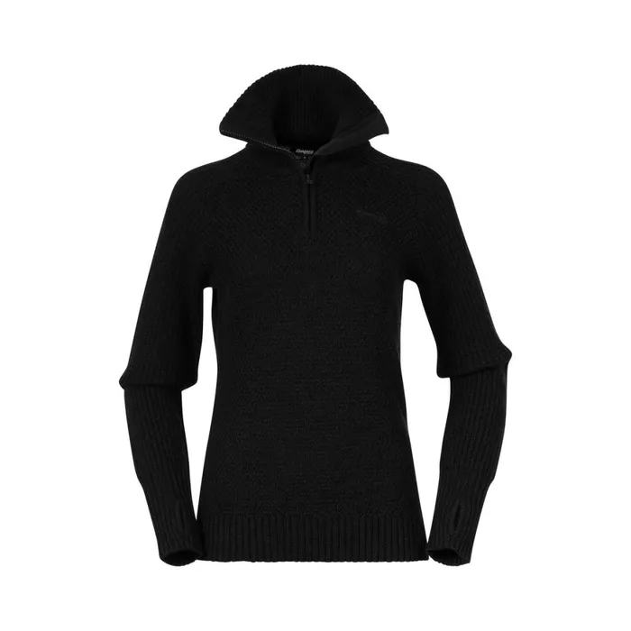 Women Bergans Of Norway Jumpers And Long Sleeves Ulriken Jumper Black